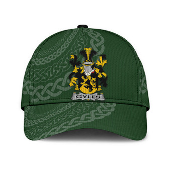 Gyles Coat Of Arms Irish Family Crest St Patrick's Day Hat Classic Cap Hat - Thegiftio UK