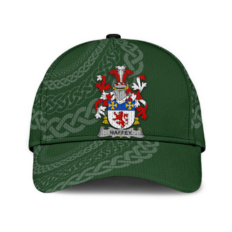Haffey Coat Of Arms Irish Family Crest St Patrick's Day Hat Classic Cap Hat - Thegiftio UK