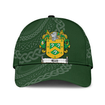 Hall Coat Of Arms Irish Family Crest St Patrick's Day Hat Classic Cap Hat - Thegiftio UK