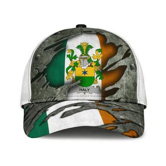 Haly Coat Of Arms Irish Family Crest Hat Classic Cap Hat - Thegiftio UK