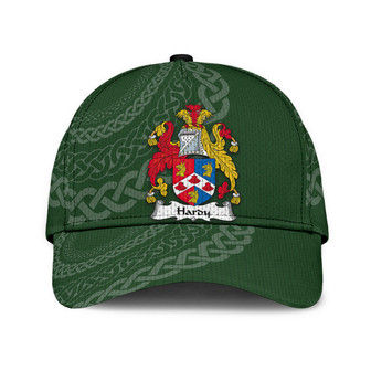 Hardy Coat Of Arms Irish Family Crest St Patrick's Day Hat Classic Cap Hat - Thegiftio UK