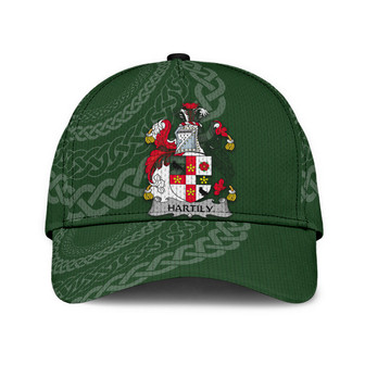 Hartily Coat Of Arms Irish Family Crest St Patrick's Day Hat Classic Cap Hat - Thegiftio UK