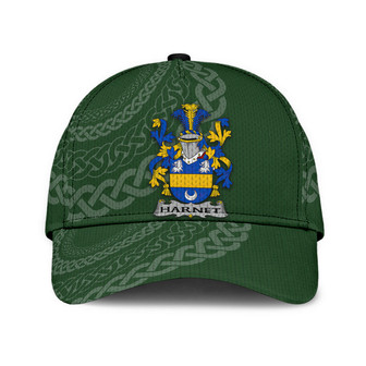 Hartnet Coat Of Arms Irish Family Crest St Patrick's Day Hat Classic Cap Hat - Thegiftio UK