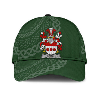 Haugh Coat Of Arms Irish Family Crest St Patrick's Day Hat Classic Cap Hat - Thegiftio UK