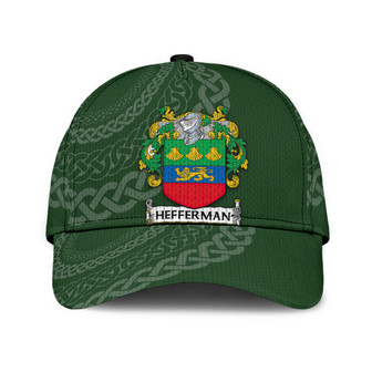Hefferman Coat Of Arms Irish Family Crest St Patrick's Day Hat Classic Cap Hat - Thegiftio UK