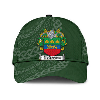 Heffernan Coat Of Arms Irish Family Crest St Patrick's Day Hat Classic Cap Hat - Thegiftio UK