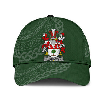 Hegarty Coat Of Arms Irish Family Crest St Patrick's Day Hat Classic Cap Hat - Thegiftio UK