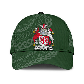 Hetherington Coat Of Arms Irish Family Crest St Patrick's Day Hat Classic Cap Hat - Thegiftio UK
