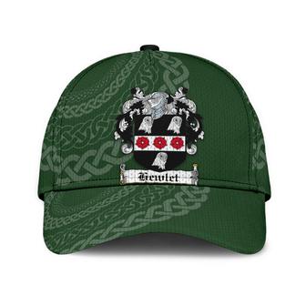 Hewlet Coat Of Arms Irish Family Crest St Patrick's Day Hat Classic Cap Hat - Thegiftio UK