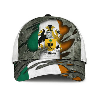 Hickson Coat Of Arms II Kerry Irelandarms Irish Family Crest Hat Classic Cap Hat - Thegiftio UK