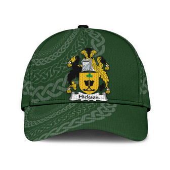 Hickson Coat Of Arms II Kerry Irelandarms Irish Family Crest St Patrick's Day Hat Classic Cap Hat - Thegiftio UK