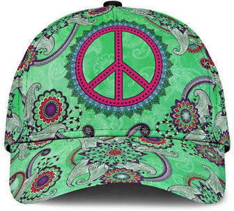 Hippie Mandala Flower Beautiful Pattern Green Printed Unisex Hat Classic Caps Baseball Cap Hat - Thegiftio UK