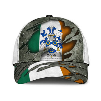 Hodge Coat Of Arms Irish Family Crest Hat Classic Cap Hat - Thegiftio UK