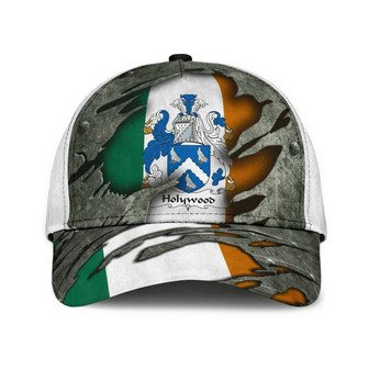 Holywood Coat Of Arms Irish Family Crest Hat Classic Cap Hat - Thegiftio UK