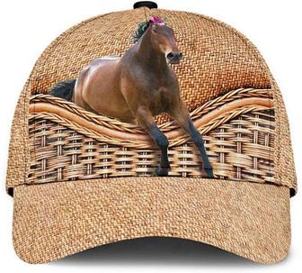 Horse Cute Simple and Beautiful Printed Unisex Hat Classic Caps Baseball Caps Hat - Thegiftio UK