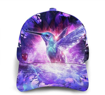 Hummingbird Print Galaxy Fashion Unisex Printing Baseball Cap Trucker Hats Sports Hat - Thegiftio UK