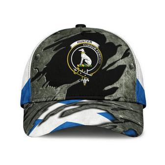 Hunter Modern Clan Tartan Crest Hat Classic Cap Hat - Thegiftio UK