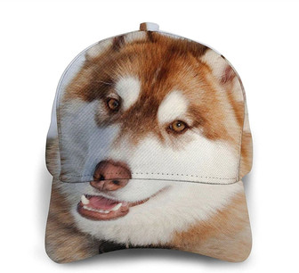 Huskies Print Classic Baseball Cap Adjustable Twill Sports Dad Hats for Unisex Hat - Thegiftio UK