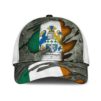 Hutchinson Coat Of Arms Irish Family Crest Hat Classic Cap Hat - Thegiftio UK