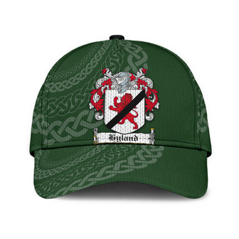 Hyland Coat Of Arms Irish Family Crest St Patrick's Day Hat Classic Cap Hat - Thegiftio UK