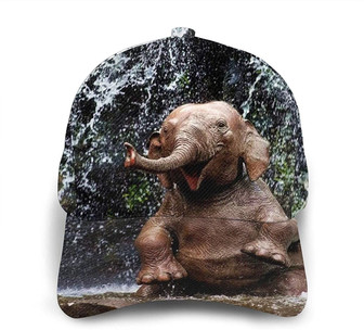 Indian Elephant Print Casual Baseball Cap Adjustable Twill Sports Dad Hats for Unisex Hat - Thegiftio UK
