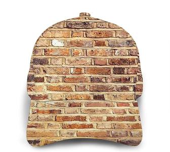 Industrial Brick Wall Background Print Classic Baseball Cap Adjustable Twill Sports Dad Hats for Unisex Hat - Thegiftio UK