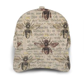 Unisex Printing Baseball Cap Brown Queen Bee Gold Honeycomb Fashion Caps Trucker Hats Sports Hat - Thegiftio UK