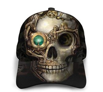 Unisex Printing Baseball Cap Skull Gold Green Fashion Caps Trucker Hats Hip Hop Hat Classic Cap Hat - Thegiftio UK