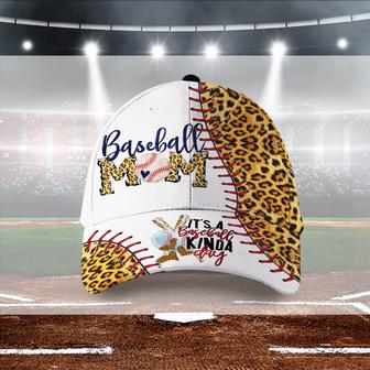 It's A Baseball Kinda Day Baseball Mom Leopard Hat Classic Cap Hat - Thegiftio UK