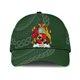 Ivers Coat Of Arms II Irisharms Irish Family Crest St Patrick's Day Hat Classic Cap Hat - Thegiftio UK