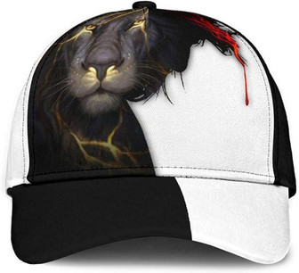 Jesus Black White Printed Unisex Hat Classic Cap, Snapback Cap, Baseball Cap, CapBlackOneSize for Men Hat - Thegiftio UK