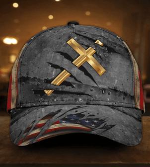 Jesus Cross America Hat Classic Cap Hat - Thegiftio UK