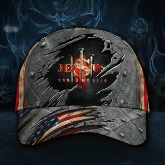Jesus Hat Save My Life Vintage USA Flag Cap Patriotic Christian Hat Unique Gift Hat - Thegiftio