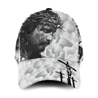 Jesus With Lion Black And White Cap,jesus hat, jesus cap, i love jesus hat, jesus caps, jesus baseball cap Hat - Thegiftio UK