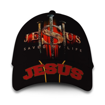 Jesus Saved My Life Hat Classic Cap Hat - Thegiftio UK