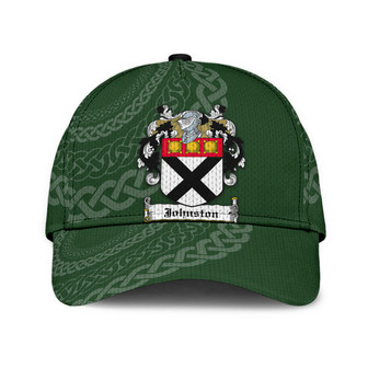 Johnston Coat Of Arms Irish Family Crest St Patrick's Day Hat Classic Cap Hat - Thegiftio UK