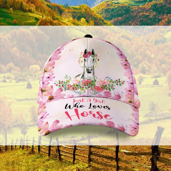 Just A Girl Who Love Horse Hat Classic Cap Hat - Thegiftio