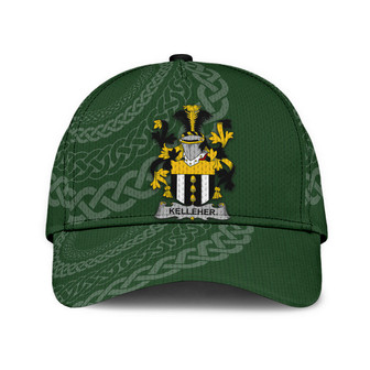 Kelleher Coat Of Arms Irish Family Crest St Patrick's Day Hat Classic Cap Hat - Thegiftio UK