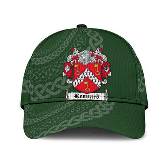 Kennard Coat Of Arms Irish Family Crest St Patrick's Day Hat Classic Cap Hat - Thegiftio UK