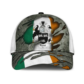 Kent Coat Of Arms Irish Family Crest Hat Classic Cap Hat - Thegiftio UK