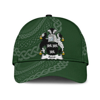 Kent Coat Of Arms Irish Family Crest St Patrick's Day Hat Classic Cap Hat - Thegiftio UK
