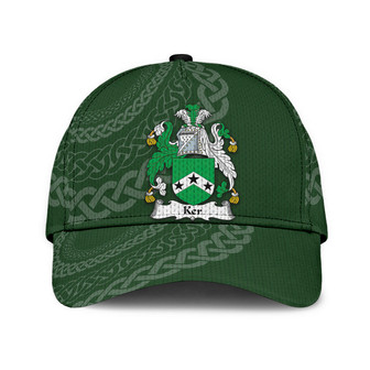 Ker Coat Of Arms Irish Family Crest St Patrick's Day Hat Classic Cap Hat - Thegiftio UK