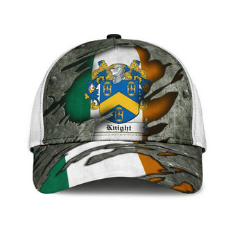 Knight Coat Of Arms Irish Family Crest Hat Classic Cap Hat - Thegiftio UK