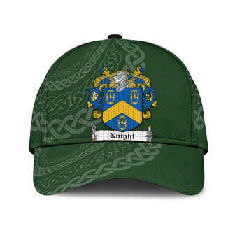 Knight Coat Of Arms Irish Family Crest St Patrick's Day Hat Classic Cap Hat - Thegiftio UK