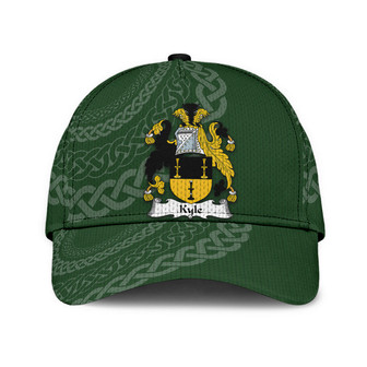 Kyle Coat Of Arms Irish Family Crest St Patrick's Day Hat Classic Cap Hat - Thegiftio UK