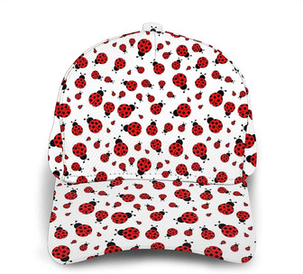 Ladybug Print Baseball Classic Cap Adjustable Twill Sports Dad Hats for Unisex Hat - Thegiftio UK