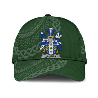 Lanigan Coat Of Arms Irish Family Crest St Patrick's Day Hat Classic Cap Hat - Thegiftio UK