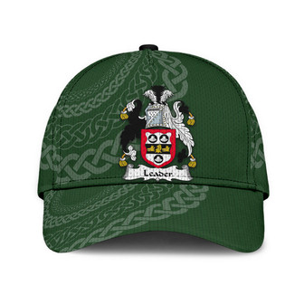 Leader Coat Of Arms Irish Family Crest St Patrick's Day Hat Classic Cap Hat - Thegiftio UK