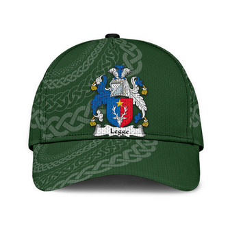 Legge Coat Of Arms Irish Family Crest St Patrick's Day Hat Classic Cap Hat - Thegiftio UK