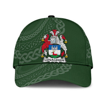 Lenaghan Coat Of Arms Irish Family Crest St Patrick's Day Hat Classic Cap Hat - Thegiftio UK